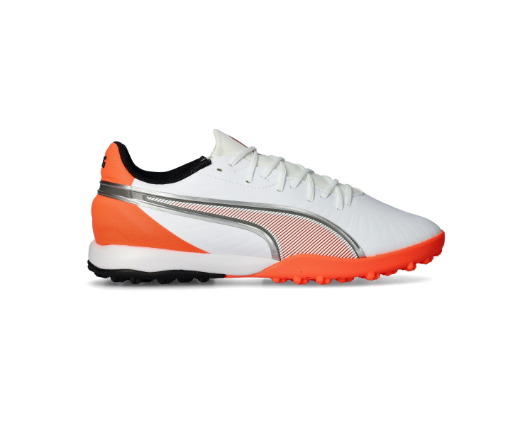 Puma King Match Turf White-Silver-Glowing Red 108835-01