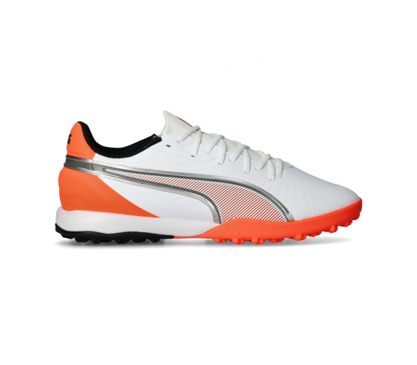 Puma King Match Turf White-Silver-Glowing Red 108835-01