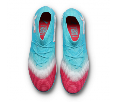 Puma Future 8 Match Re-Charge Turf Hero Blue-White-Sunset Pink 108760-01