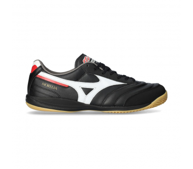 Mizuno Morelia Sala Pro IN Black-White-Chinese Red Q1GA2513-01