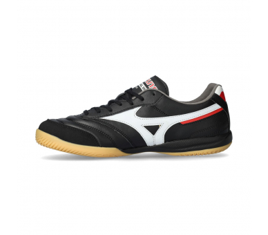 Mizuno Morelia Sala Pro IN Black-White-Chinese Red Q1GA2513-01