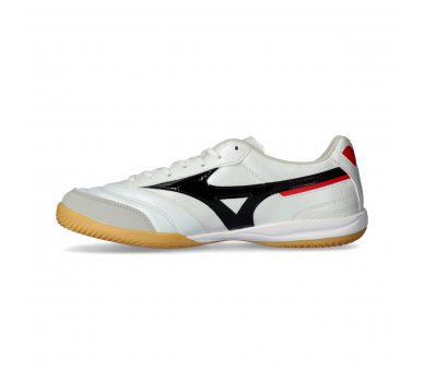 Mizuno Morelia Sala Pro IN White-Black-Chinese Red Q1GA2513-09