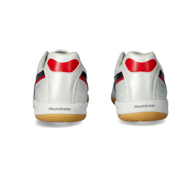 Mizuno Morelia Sala Pro IN White-Black-Chinese Red Q1GA2513-09