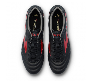 Mizuno Morelia II Elite FG Black-Red-Black P1GA2504-00