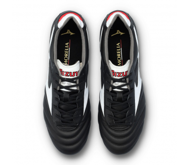Mizuno Morelia II Elite FG Black-White-Chinese Red P1GA2504-01