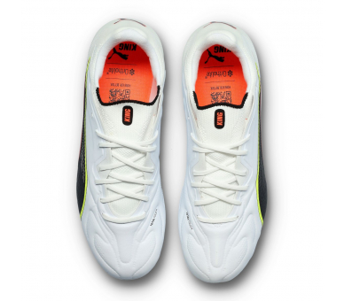 Puma King 20 Pro FG/AG White-Glowing Red-Yellow Alert 108461-01