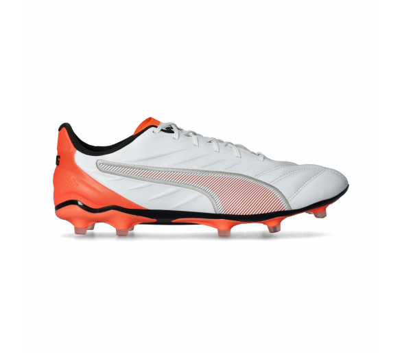 Puma King Pro FG/AG White-Silver-Glowing Red 108828-01