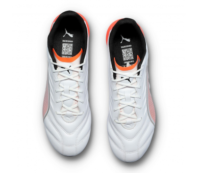 Puma King Pro FG/AG White-Silver-Glowing Red 108828-01
