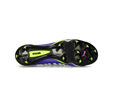 Puma Ultra 6 Carbon Nitro FG Blue-Luminous Pink -Lime Squeeze-White-Black 108742-01