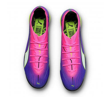 Puma Ultra 6 Carbon Nitro FG Blue-Luminous Pink -Lime Squeeze-White-Black 108742-01