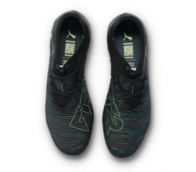Puma Future 8 Ultimate Low FG Black-Fizzy Light-Green Terrain ref. PU_108586-02