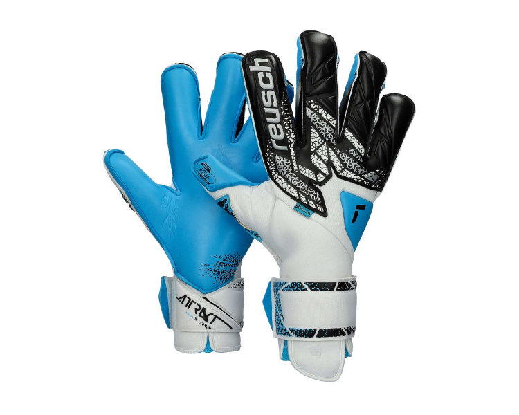Guantes Reusch Attrakt Aqua Evolution White-Black-Aqua blue ref. RE_5570455-1126