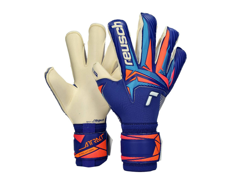 Guantes Reusch Attrakt Gold X Evolution sharp blue-white-shocking orange ref. RE_5670964-4126