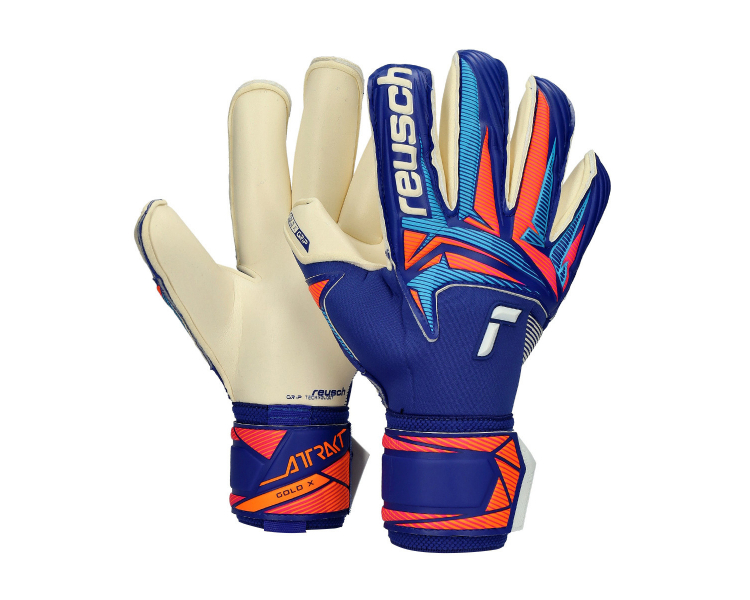 Guantes Reusch Attrakt Gold X sharp blue-white-shocking orange ref. RE_5670965-4126