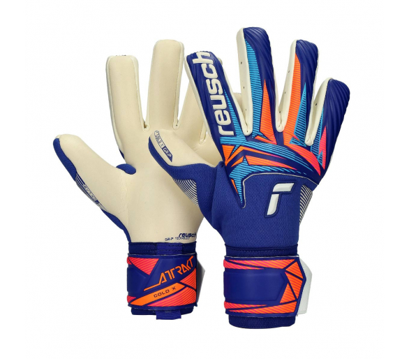 Guantes Reusch Attrakt Gold X sharp blue-white-shocking orange ref. RE_5670955-4126