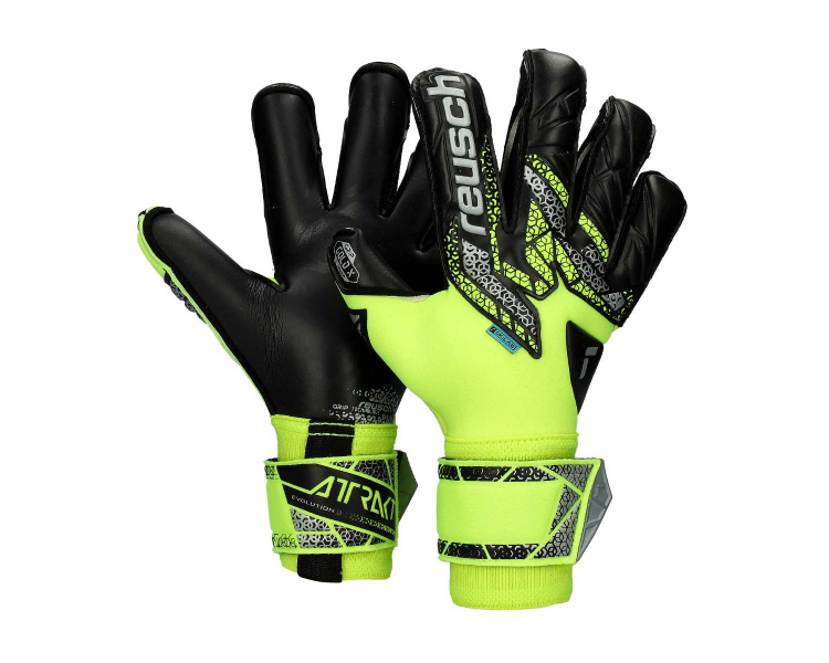 Guantes Reusch Attrakt Gold X Evolution Safety yellow-Silver-Black ref. RE_5570964-2025