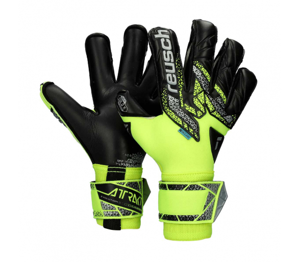 Guantes Reusch Attrakt Gold X Evolution Safety yellow-Silver-Black ref. RE_5570964-2025