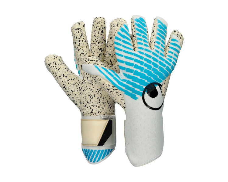 Guantes Uhlsport Fangmaschine Cybertec Supergrip+ Finger Surround White-Ciber cyan ref. UH_10113740-01
