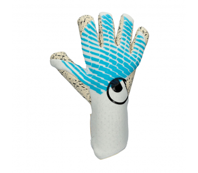 Guantes Uhlsport Fangmaschine Cybertec Supergrip+ Finger Surround White-Ciber cyan ref. UH_10113740-01