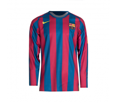 Camiseta Nike FC Barcelona Reissue 2005-2006 Ronaldinho Gym Blue-Desert Maroon-(Tour Yellow) ref. NI_HQ1462-471