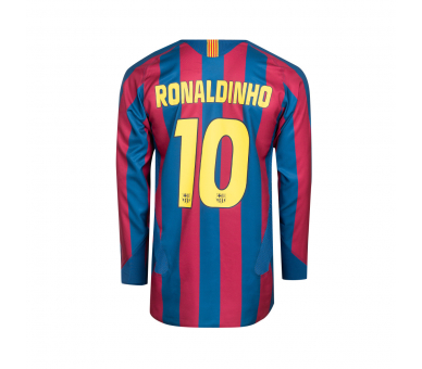 Camiseta Nike FC Barcelona Reissue 2005-2006 Ronaldinho Gym Blue-Desert Maroon-(Tour Yellow) ref. NI_HQ1462-471