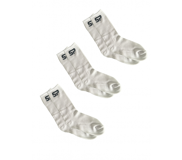 PACK SP FÚTBOL x3 CALCETINES 3/4 Blanco