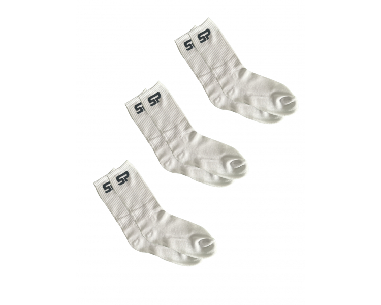 PACK SP FÚTBOL x3 CALCETINES 3/4 Blanco