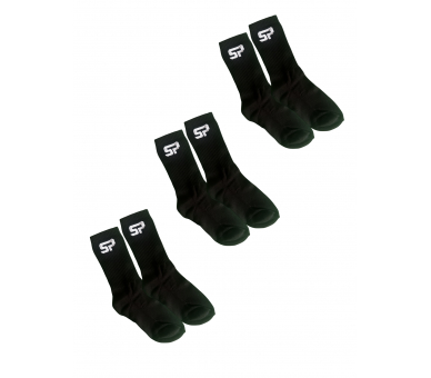 PACK SP FÚTBOL x3 CALCETINES 3/4 Negro