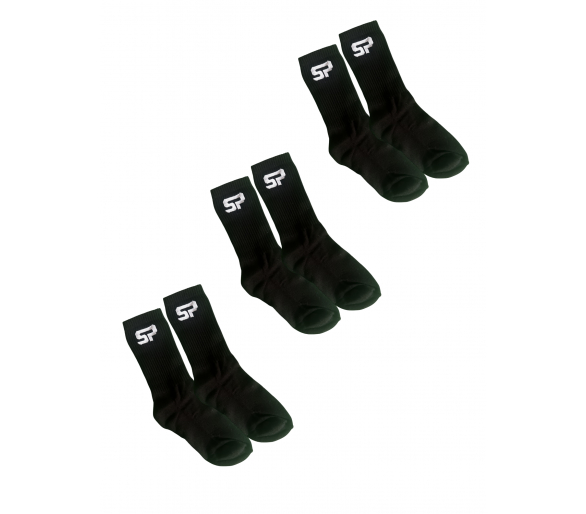 PACK SP FÚTBOL x3 CALCETINES 3/4 Negro