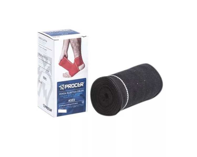 VENDA ELASTICA PROCER 8CM x 3MT NEGRO