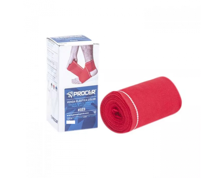 VENDA ELASTICA PROCER 8CM x 3MT ROJO