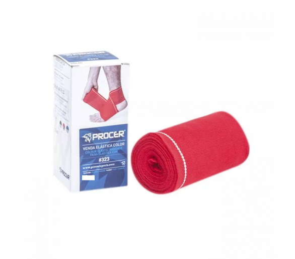 VENDA ELASTICA PROCER 8CM x 3MT ROJO
