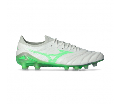 MIZUNO MORELIA NEO IV BETA ELITE FG White-Neon Green-Cool Gray P1GA254237