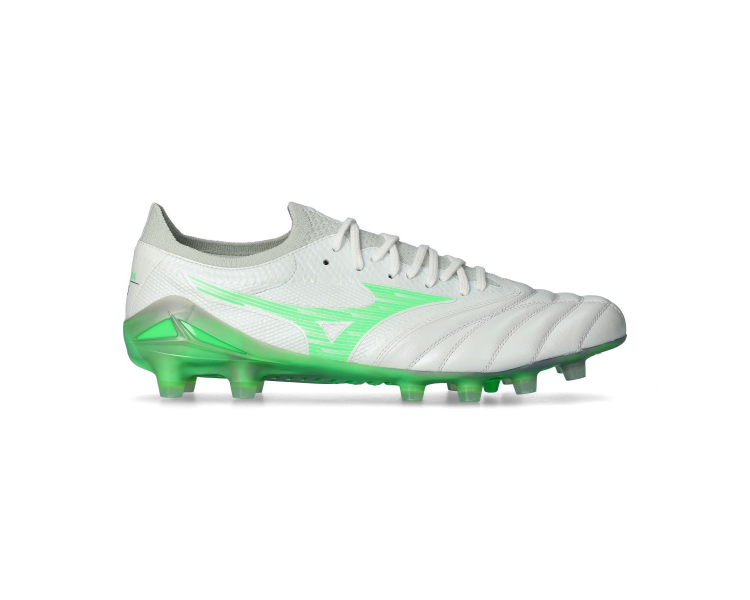 MIZUNO MORELIA NEO IV BETA ELITE FG White-Neon Green-Cool Gray P1GA254237