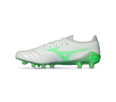 MIZUNO MORELIA NEO IV BETA ELITE FG White-Neon Green-Cool Gray P1GA254237