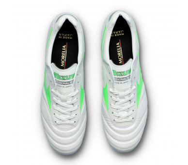 MIZUNO MORELIA II JAPAN FG White-Neon Green-Galaxy Silver P1GA250137