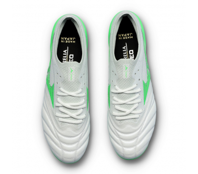 MIZUNO MORELIA NEO IV BETA MADE IN JAPAN MIX White-Neon Green-Cool Gray P1GC254037